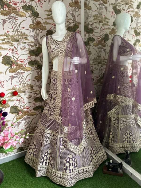 Special Sequence Work Georgette Lehenga - Image 5