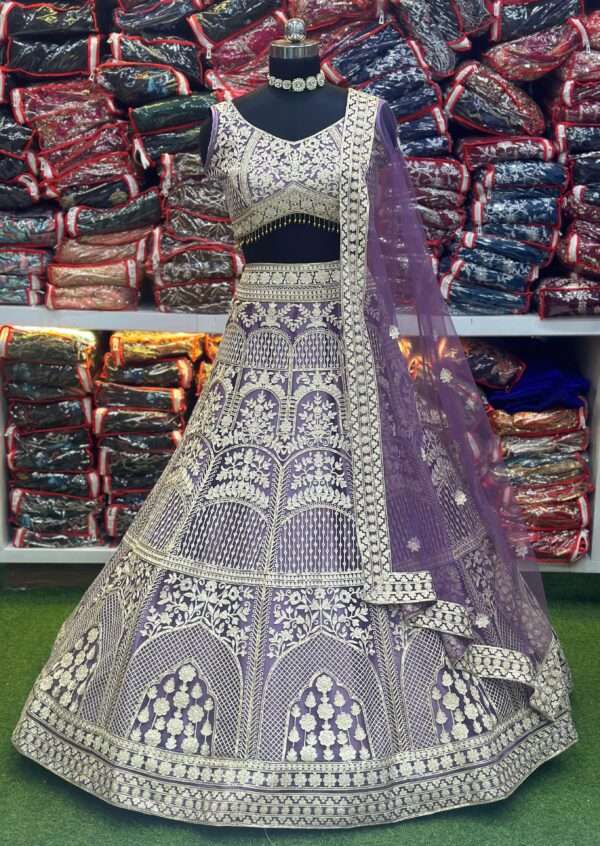 Special Sequence Work Georgette Lehenga - Image 9