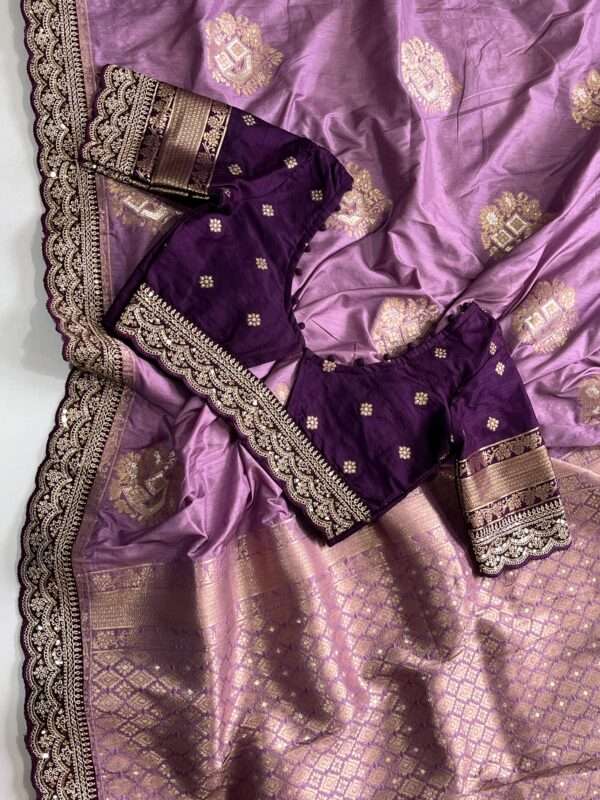 Traditional Banarasi Silk Saree - Image 4