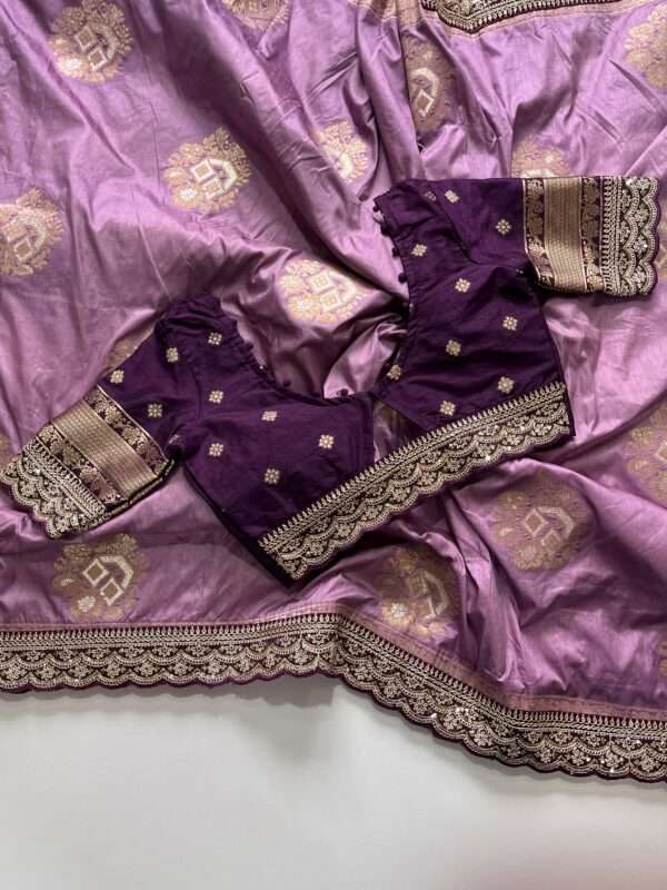 Traditional Banarasi Silk Saree - Image 3