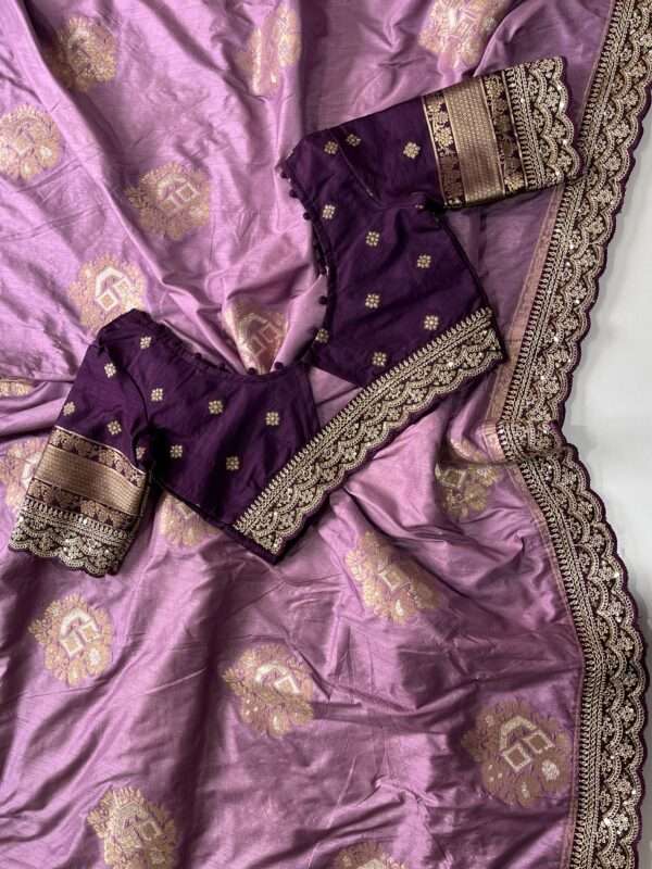 Traditional Banarasi Silk Saree - Image 6