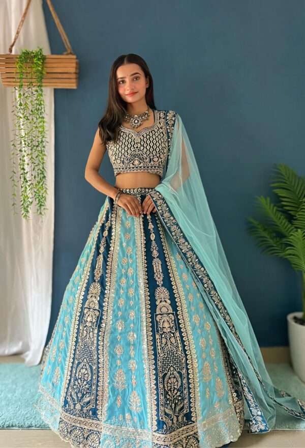 Georgette Lehenga For Special Occasion - Image 5