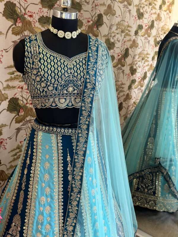 Georgette Lehenga For Special Occasion - Image 9