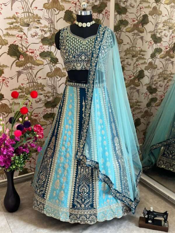 Georgette Lehenga For Special Occasion - Image 6