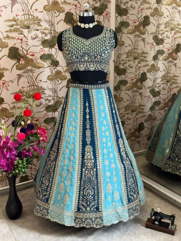 Georgette Lehenga For Special Occasion - Image 10