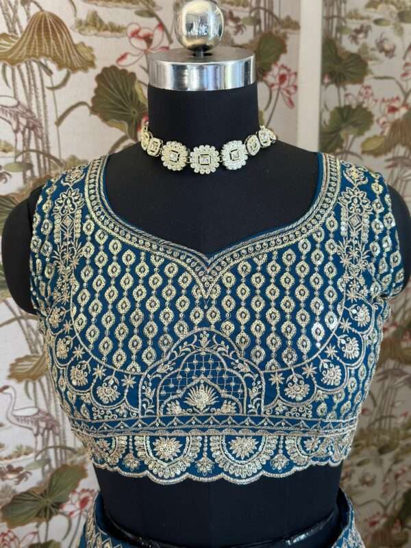 Georgette Lehenga For Special Occasion - Image 11