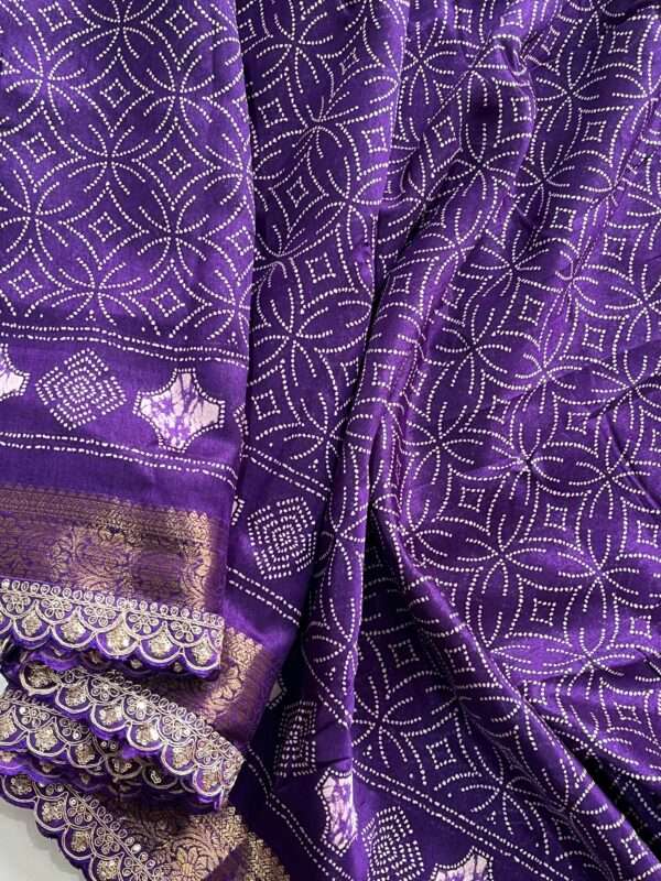 Semi Dola Silk Saree - Image 3