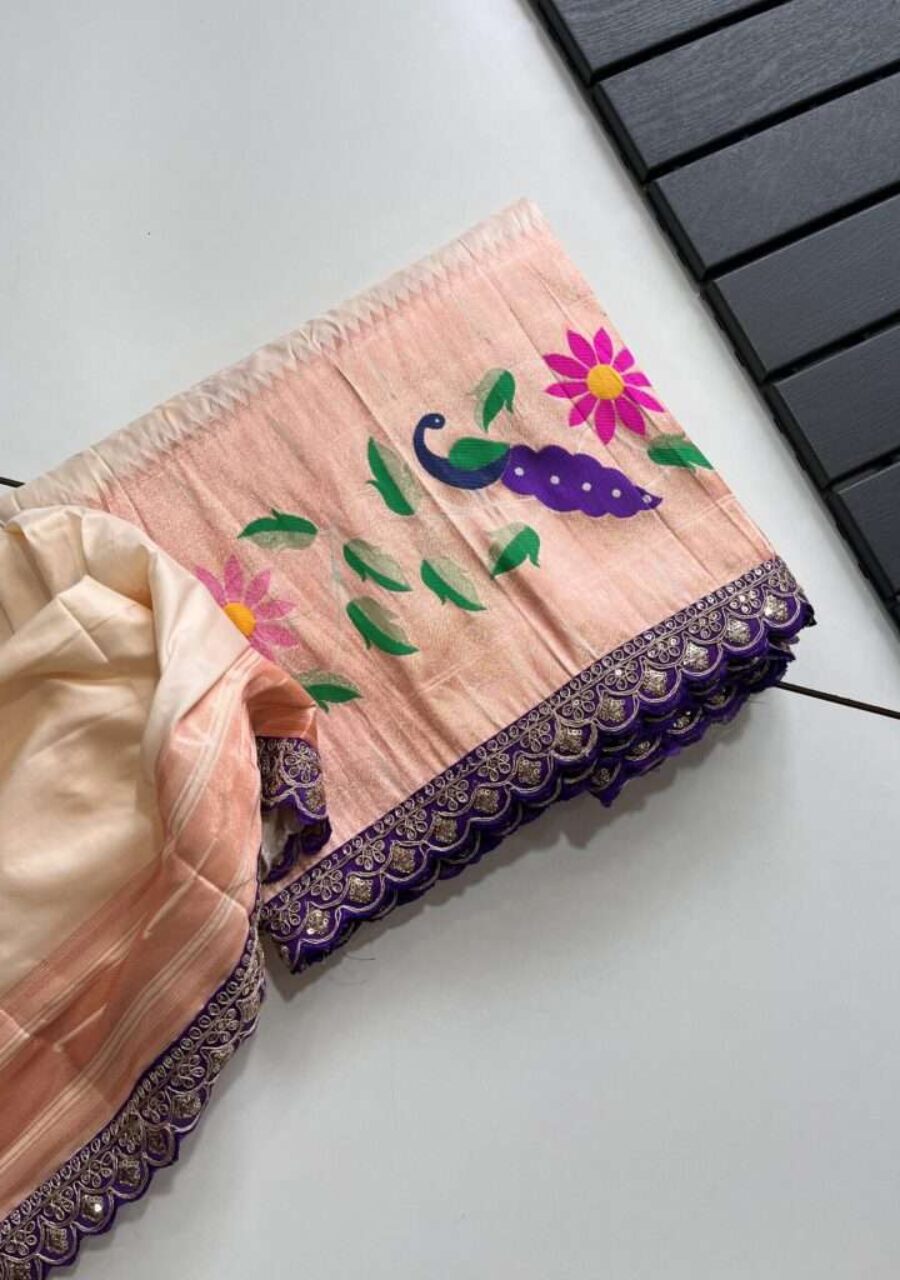 Banarasi saree with Paithani Pallu