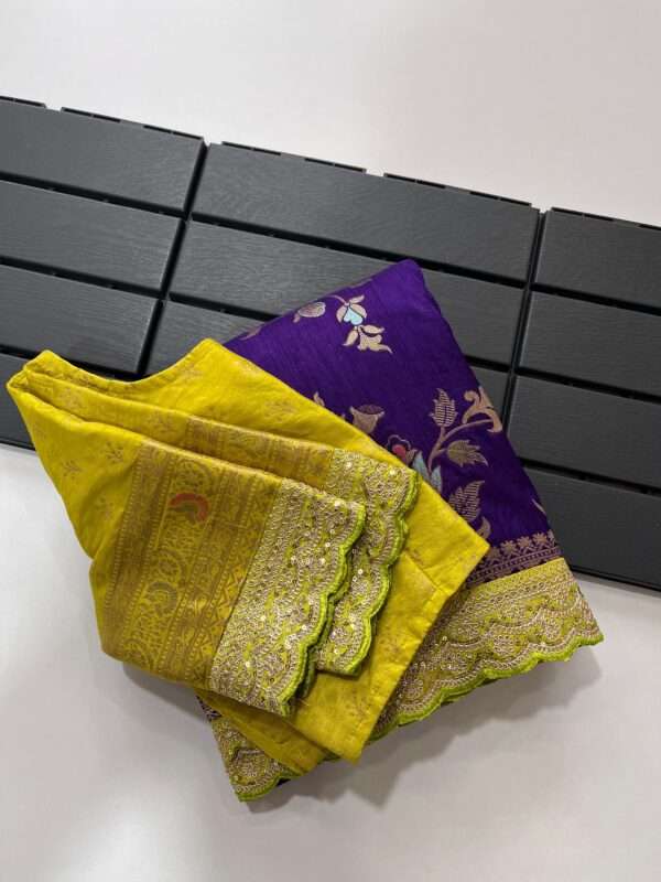 Double Embroidery Banarasi Saree