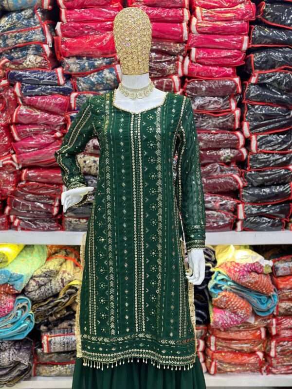 Elegant 3Pc Georgette Kurti - Image 5