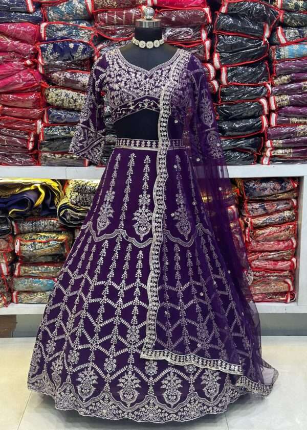 Georgette Lehenga Choli with Canvas Patta - Image 3