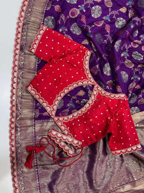 Pure Banarasi Pattu Saree - Image 7