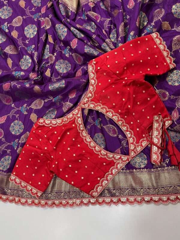 Pure Banarasi Pattu Saree - Image 4