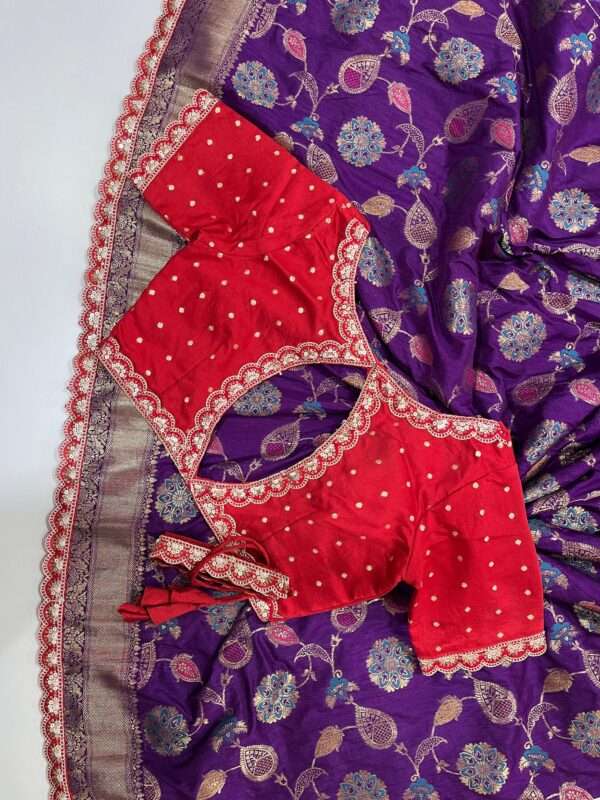 Pure Banarasi Pattu Saree - Image 3