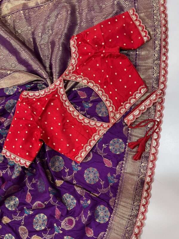 Pure Banarasi Pattu Saree - Image 2