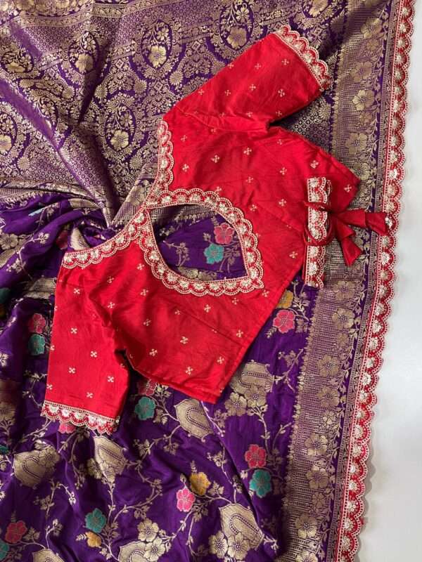 Pure Banarasi Pattu Saree - Image 4