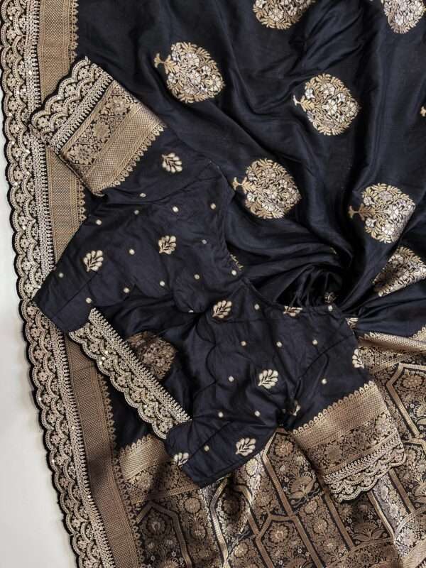 Pure Banarasi Pattu Saree - Image 2