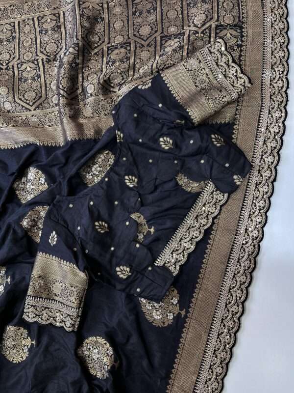 Pure Banarasi Pattu Saree - Image 4