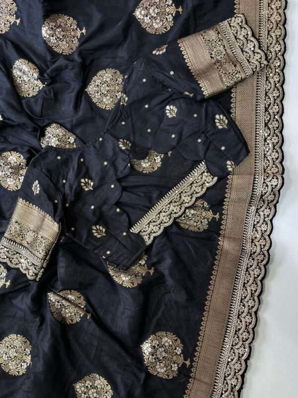 Pure Banarasi Pattu Saree - Image 3