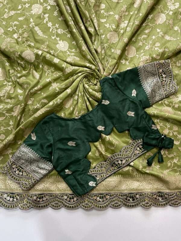 Pure Banarasi Pattu Saree - Image 5