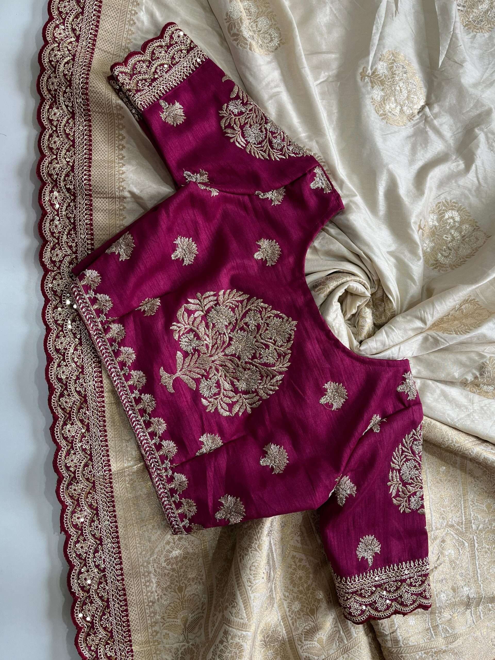 Pure Banarasi Pattu Saree - Image 2