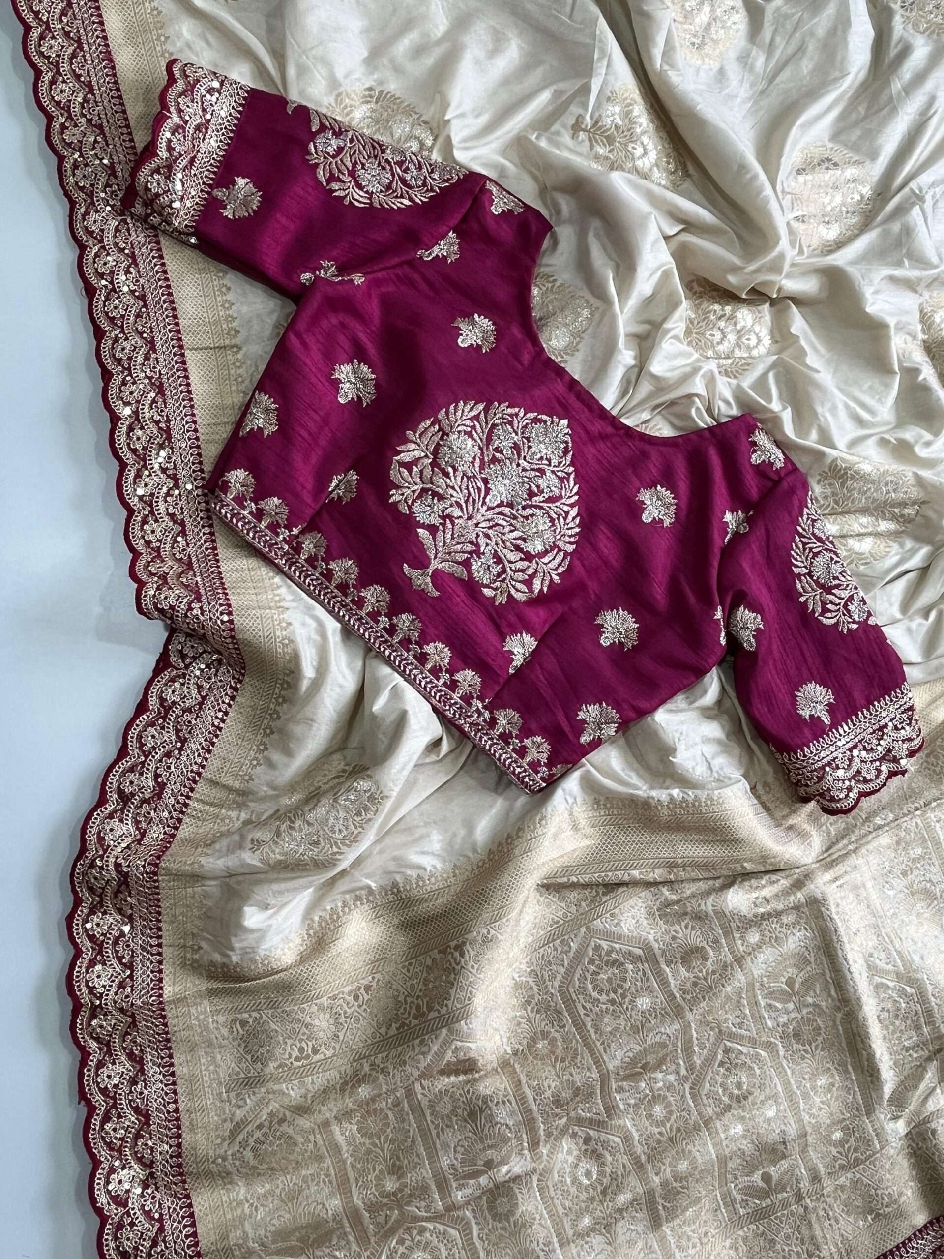 Pure Banarasi Pattu Saree - Image 7