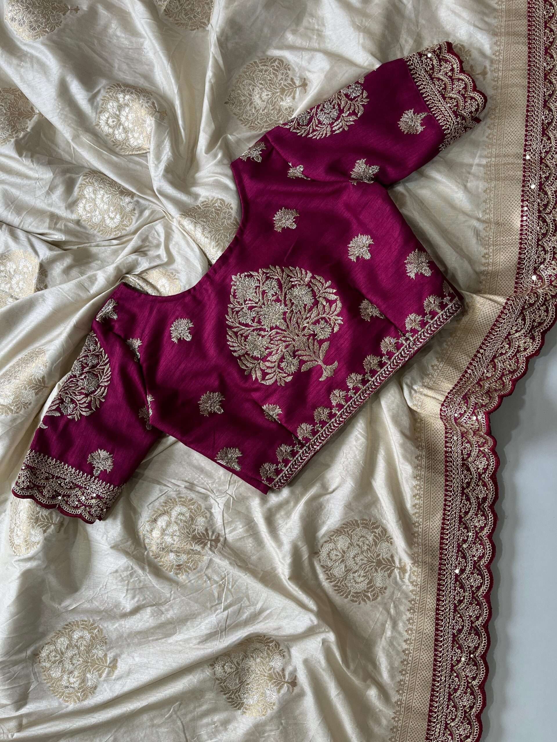 Pure Banarasi Pattu Saree - Image 6