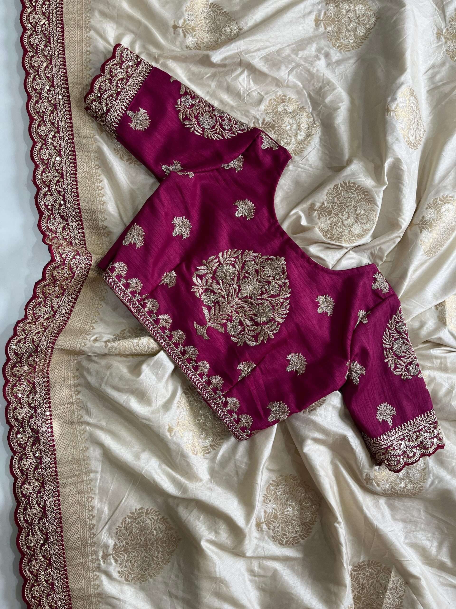 Pure Banarasi Pattu Saree - Image 4